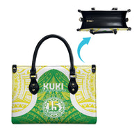 Kuki Independence 2026 Leather Bag Cook Islands 15 Finest Green Version LT05 - Polynesian Pride