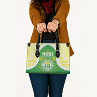 Kuki Independence 2026 Leather Bag Cook Islands 15 Finest Green Version LT05 - Polynesian Pride