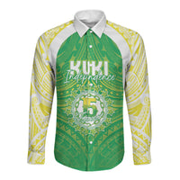 Kuki Independence 2026 Long Sleeve Button Shirt Cook Islands 15 Finest Green Version LT05 Unisex Green - Polynesian Pride