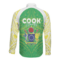 Kuki Independence 2026 Long Sleeve Button Shirt Cook Islands 15 Finest Green Version LT05 - Polynesian Pride