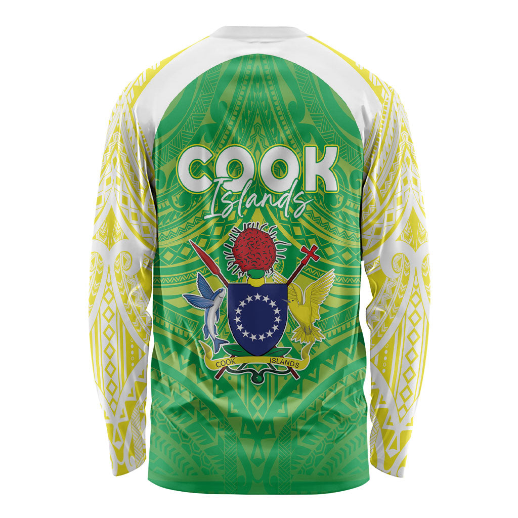 Kuki Independence 2026 Long Sleeve Shirt Cook Islands 15 Finest Green Version LT05 - Polynesian Pride