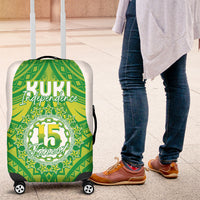 Kuki Independence 2026 Luggage Cover Cook Islands 15 Finest Green Version LT05 Green - Polynesian Pride
