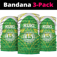 Kuki Independence 2026 Neck Gaiter Cook Islands 15 Finest Green Version LT05 package One Size: 25*50cm Green - Polynesian Pride