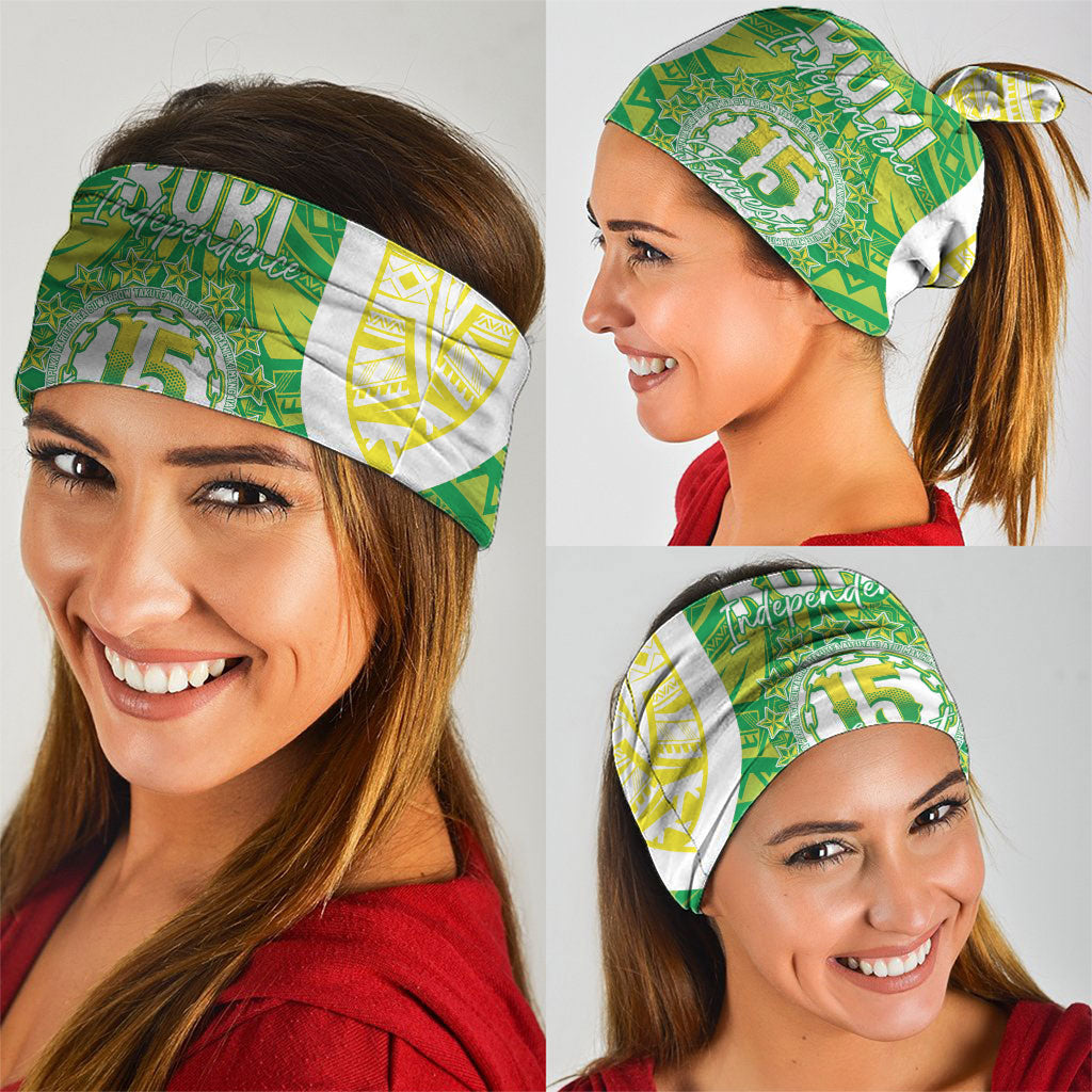 Kuki Independence 2026 Neck Gaiter Cook Islands 15 Finest Green Version LT05 - Polynesian Pride