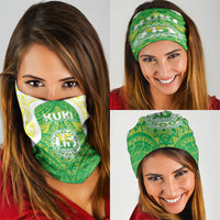 Kuki Independence 2026 Neck Gaiter Cook Islands 15 Finest Green Version LT05 - Polynesian Pride