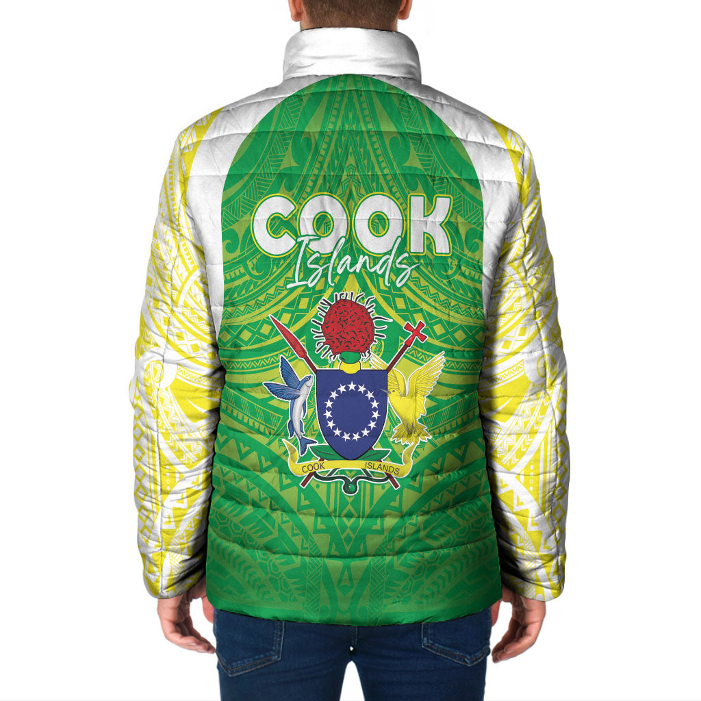 Kuki Independence 2026 Padded Jacket Cook Islands 15 Finest Green Version LT05 - Polynesian Pride