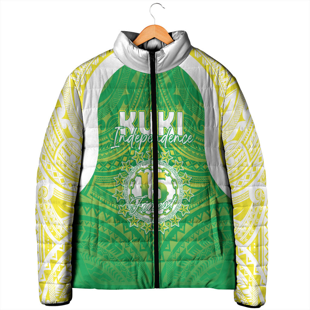 Kuki Independence 2026 Padded Jacket Cook Islands 15 Finest Green Version LT05 - Polynesian Pride