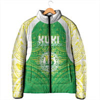 Kuki Independence 2026 Padded Jacket Cook Islands 15 Finest Green Version LT05 - Polynesian Pride