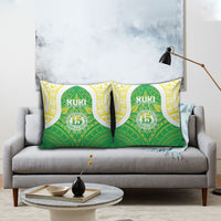 Kuki Independence 2026 Pillow Cover Cook Islands 15 Finest Green Version LT05 - Polynesian Pride