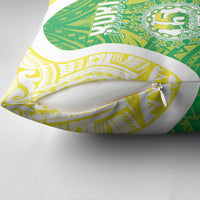 Kuki Independence 2026 Pillow Cover Cook Islands 15 Finest Green Version LT05 - Polynesian Pride
