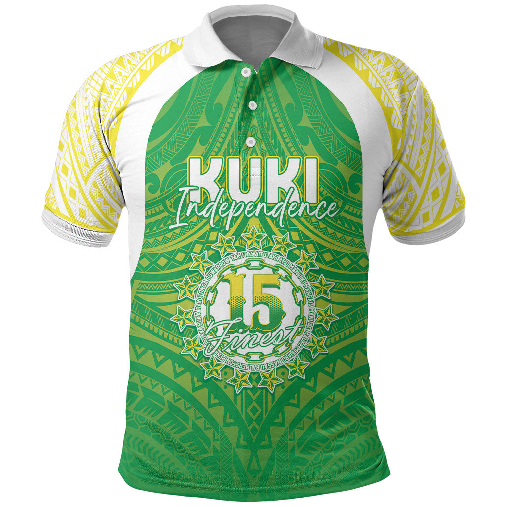 Kuki Independence 2026 Polo Shirt Cook Islands 15 Finest Green Version LT05 Green - Polynesian Pride