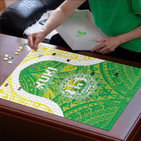 Kuki Independence 2026 Puzzle Cook Islands 15 Finest Green Version LT05 - Polynesian Pride