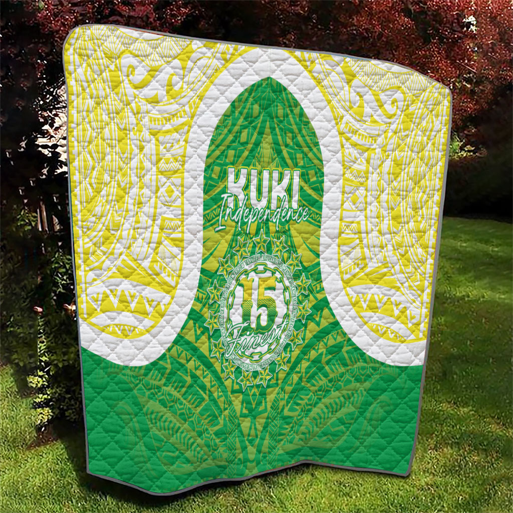 Kuki Independence 2026 Quilt Cook Islands 15 Finest Green Version LT05 - Polynesian Pride