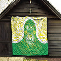 Kuki Independence 2026 Quilt Cook Islands 15 Finest Green Version LT05 - Polynesian Pride