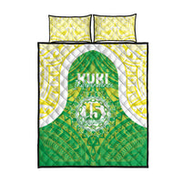 Kuki Independence 2026 Quilt Bed Set Cook Islands 15 Finest Green Version LT05 - Polynesian Pride