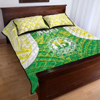 Kuki Independence 2026 Quilt Bed Set Cook Islands 15 Finest Green Version LT05 - Polynesian Pride
