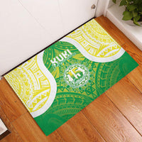 Kuki Independence 2026 Rubber Doormat Cook Islands 15 Finest Green Version LT05 - Polynesian Pride