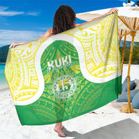 Kuki Independence 2026 Sarong Cook Islands 15 Finest Green Version LT05 One Size 44 x 66 inches Green - Polynesian Pride