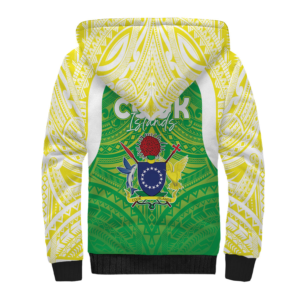 Kuki Independence 2026 Sherpa Hoodie Cook Islands 15 Finest Green Version LT05 - Polynesian Pride