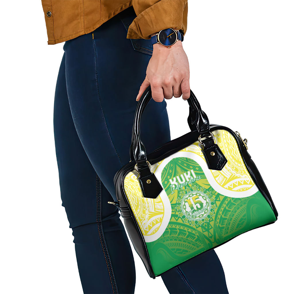 Kuki Independence 2026 Shoulder Handbag Cook Islands 15 Finest Green Version LT05 - Polynesian Pride