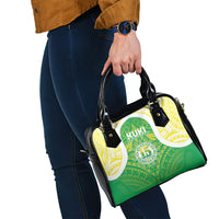 Kuki Independence 2026 Shoulder Handbag Cook Islands 15 Finest Green Version LT05 - Polynesian Pride