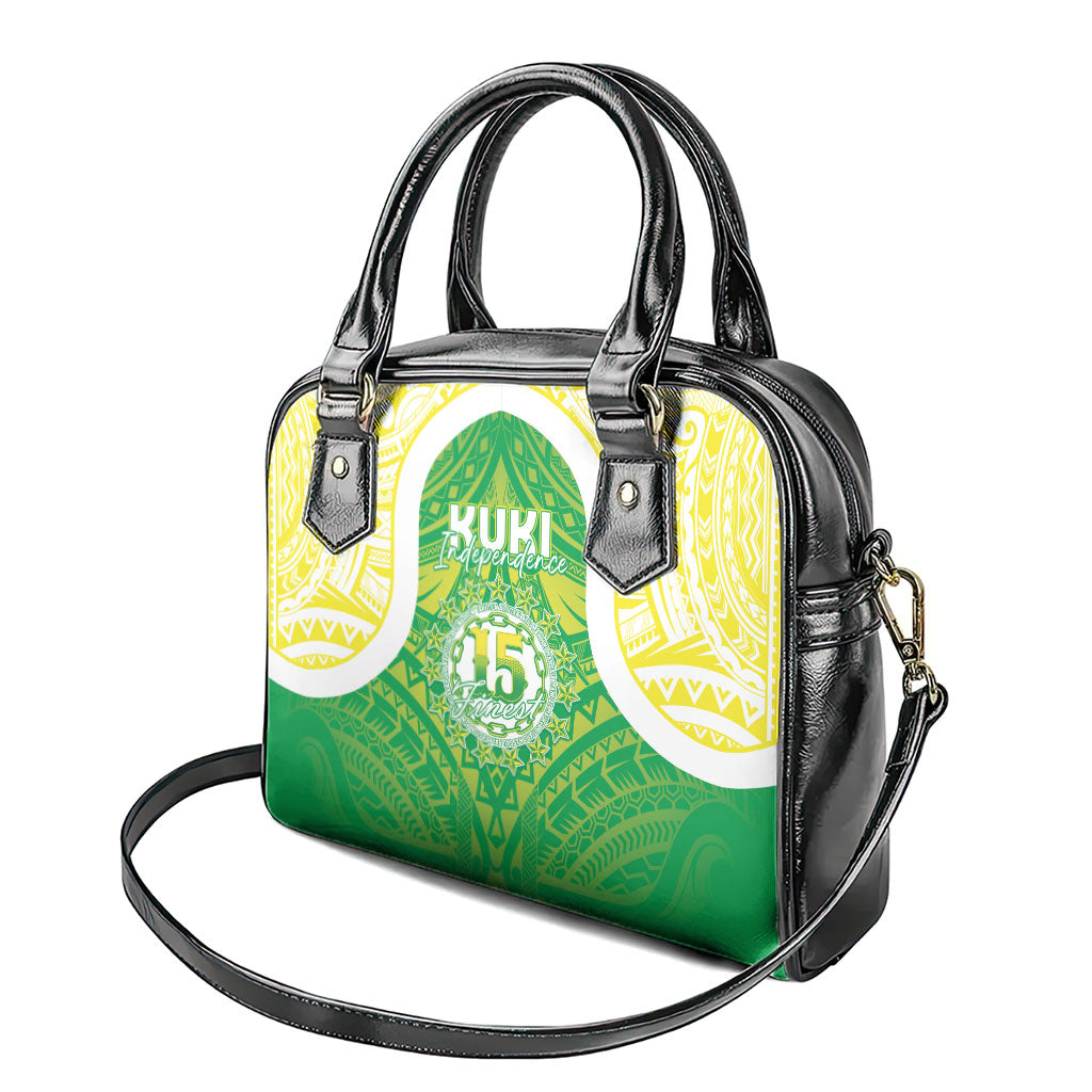 Kuki Independence 2026 Shoulder Handbag Cook Islands 15 Finest Green Version LT05 - Polynesian Pride