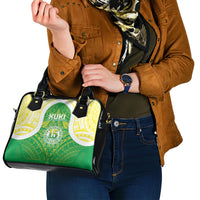 Kuki Independence 2026 Shoulder Handbag Cook Islands 15 Finest Green Version LT05 - Polynesian Pride