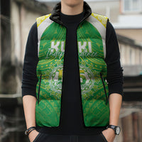 Kuki Independence 2026 Sleeveless Puffer Jacket Cook Islands 15 Finest Green Version LT05 - Polynesian Pride