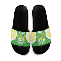 Kuki Independence 2026 Slide Sandals Cook Islands 15 Finest Green Version LT05 Green - Polynesian Pride