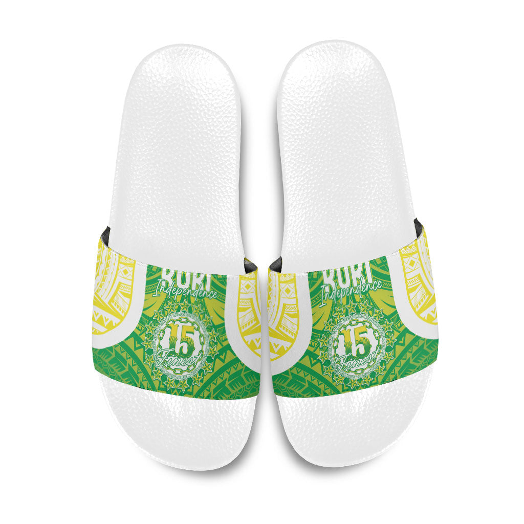 Kuki Independence 2026 Slide Sandals Cook Islands 15 Finest Green Version LT05 Green - Polynesian Pride