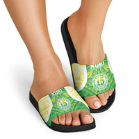 Kuki Independence 2026 Slide Sandals Cook Islands 15 Finest Green Version LT05 - Polynesian Pride