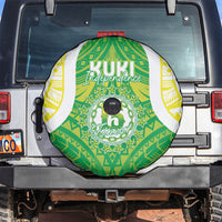 Kuki Independence 2026 Spare Tire Cover Cook Islands 15 Finest Green Version LT05 Green - Polynesian Pride