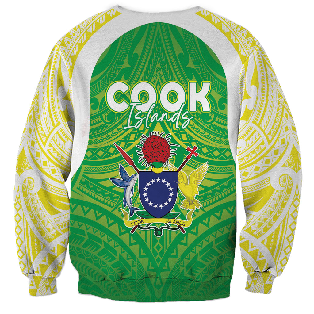 Kuki Independence 2026 Sweatshirt Cook Islands 15 Finest Green Version LT05 - Polynesian Pride
