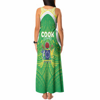 Kuki Independence 2026 Tank Maxi Dress Cook Islands 15 Finest Green Version LT05 - Polynesian Pride