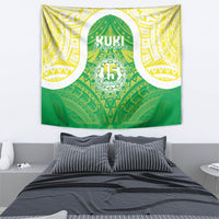 Kuki Independence 2026 Tapestry Cook Islands 15 Finest Green Version LT05 - Polynesian Pride