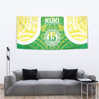 Kuki Independence 2026 Tapestry Cook Islands 15 Finest Green Version LT05 - Polynesian Pride