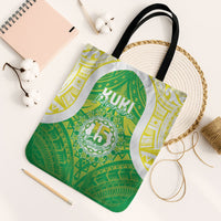 Kuki Independence 2026 Tote Bag Cook Islands 15 Finest Green Version LT05 Black Strap One Size Green - Polynesian Pride