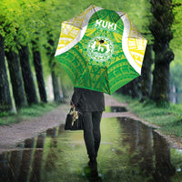Kuki Independence 2026 Umbrella Cook Islands 15 Finest Green Version LT05 - Polynesian Pride