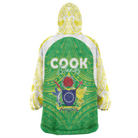 Kuki Independence 2026 Wearable Blanket Hoodie Cook Islands 15 Finest Green Version LT05 - Polynesian Pride