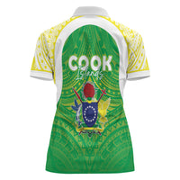 Kuki Independence 2026 Women Polo Shirt Cook Islands 15 Finest Green Version LT05 - Polynesian Pride