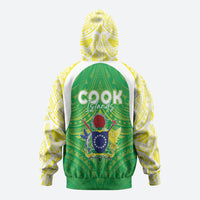 Kuki Independence 2026 Zip Hoodie Cook Islands 15 Finest Green Version LT05 - Polynesian Pride