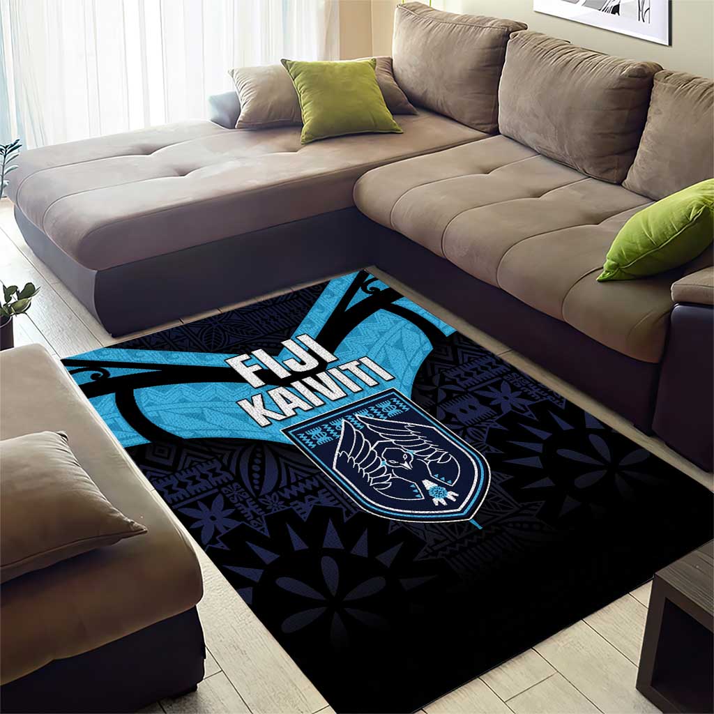 Fiji Kaiviti Rugby Area Rug Fiji Tapa Pattern