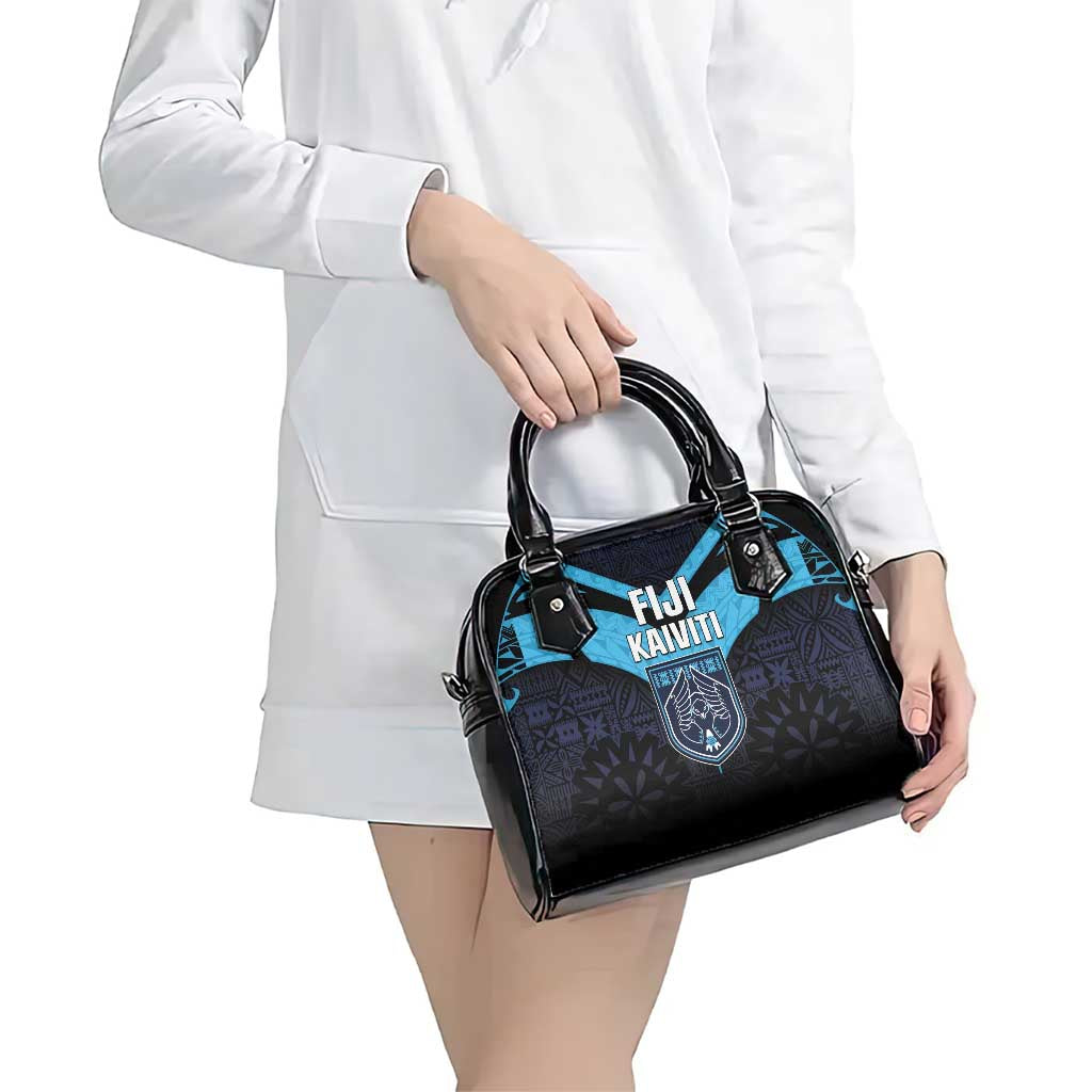 Fiji Kaiviti Rugby Shoulder Handbag Fiji Tapa Pattern LT05 - Polynesian Pride