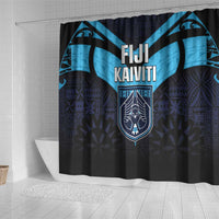 Fiji Kaiviti Rugby Shower Curtain Fiji Tapa Pattern LT05 - Polynesian Pride
