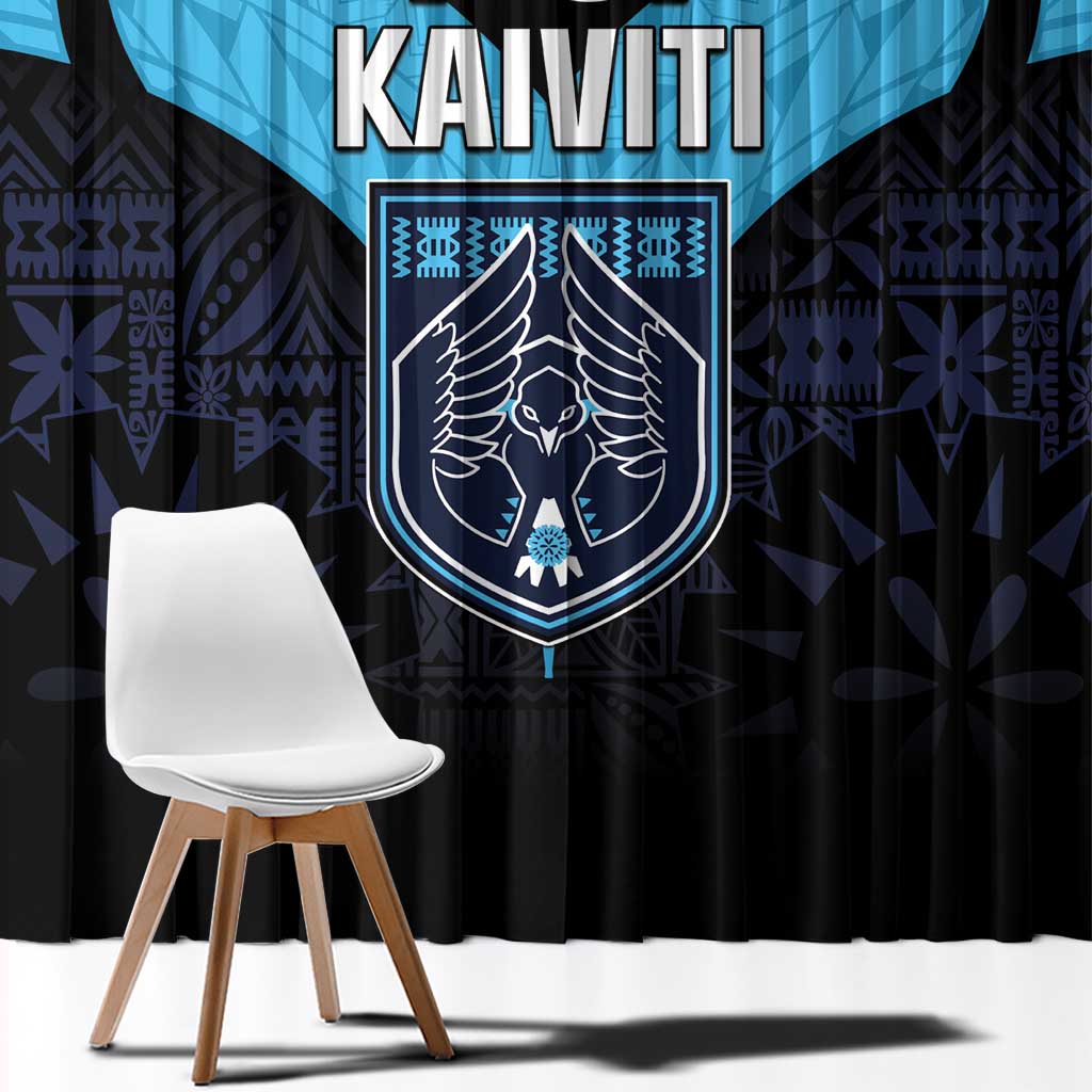Fiji Kaiviti Rugby Window Curtain Fiji Tapa Pattern LT05 - Polynesian Pride