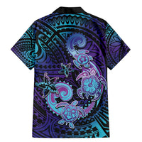 Hawaii Makahiki Turtle Family Matching Mermaid Dress and Hawaiian Shirt Spiral Polynesian Tattoo LT05 - Polynesian Pride