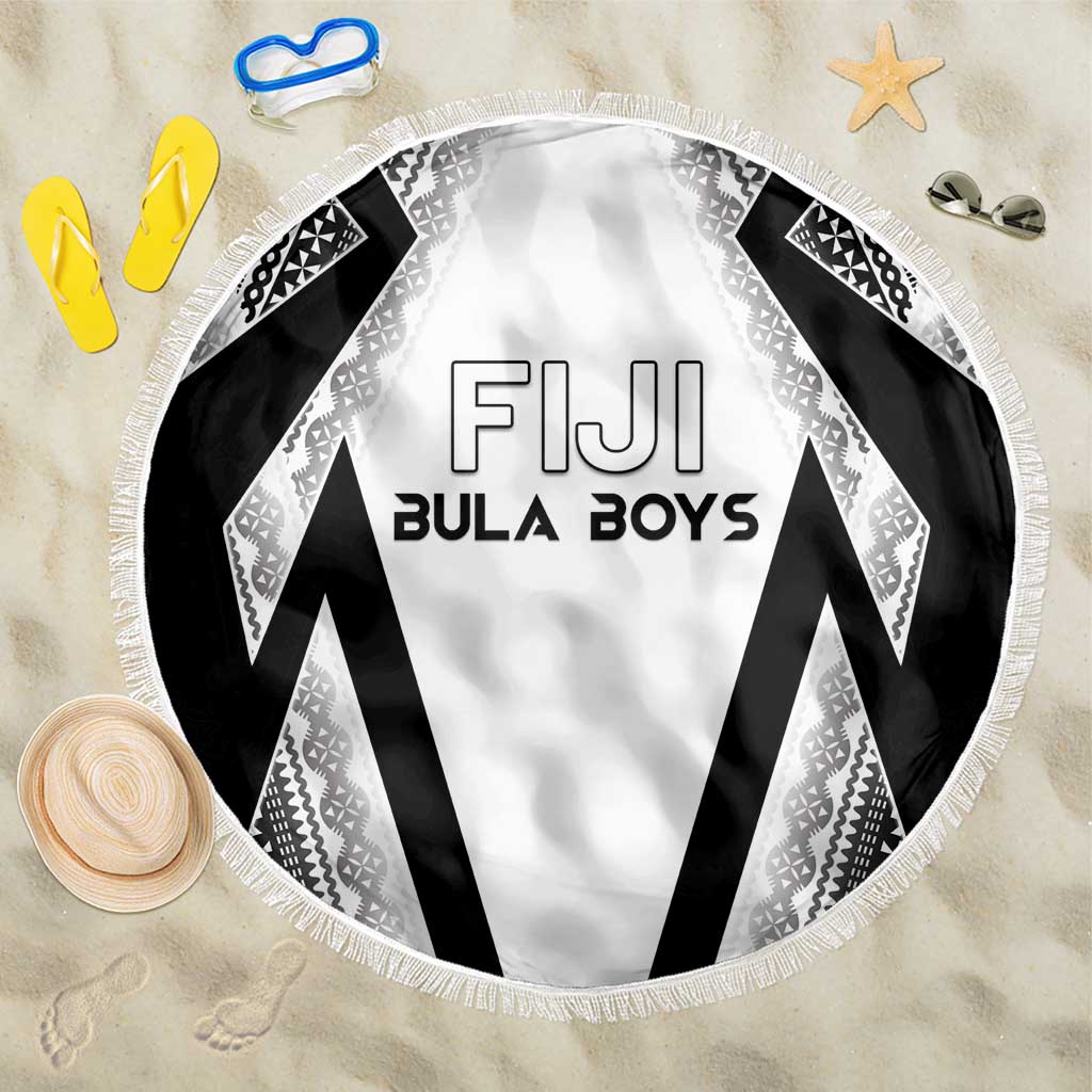 Bula Fiji Football Beach Blanket Go Champions LT05 One Size 150cm White - Polynesian Pride