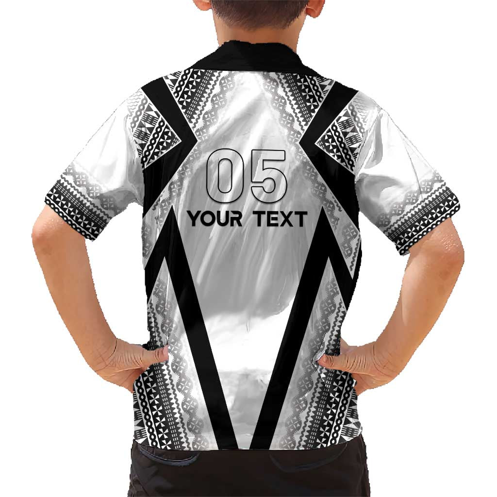 Custom Bula Fiji Football Family Matching Short Sleeve Bodycon Dress and Hawaiian Shirt Go Champions LT05 - Polynesian Pride