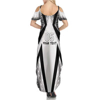 Custom Bula Fiji Football Family Matching Summer Maxi Dress and Hawaiian Shirt Go Champions LT05 - Polynesian Pride