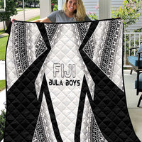 Bula Fiji Football Quilt Go Champions LT05 White - Polynesian Pride